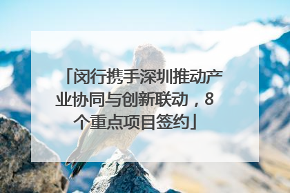 闵行携手深圳推动产业协同与创新联动，8个重点项目签约