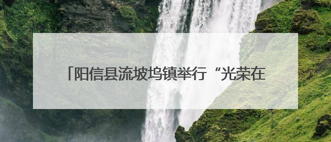 阳信县流坡坞镇举行“光荣在党50年”纪念章颁发仪式