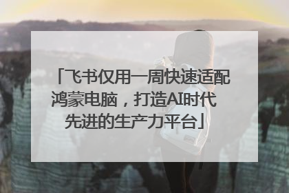 飞书仅用一周快速适配鸿蒙电脑，打造AI时代先进的生产力平台