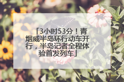 3小时53分！青烟威半岛环行动车开行，半岛记者全程体验首发列车