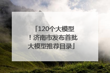 120个大模型！济南市发布首批大模型推荐目录