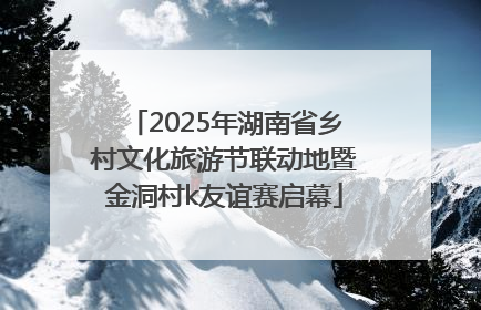 2025年湖南省乡村文化旅游节联动地暨金洞村k友谊赛启幕