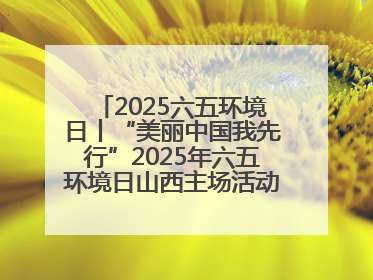 2025六五环境日丨“美丽中国我先行”2025年六五环境日山西主场活动在大同启动 多元形式绘就生态画卷