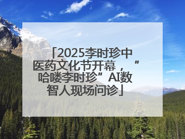 2025李时珍中医药文化节开幕，“哈喽李时珍”AI数智人现场问诊