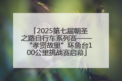 2025第七届朝圣之路自行车系列赛——“孝贤故里”环鱼台100公里挑战赛启幕