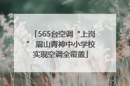 565台空调“上岗” 眉山青神中小学校实现空调全覆盖