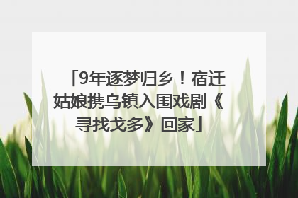 9年逐梦归乡！宿迁姑娘携乌镇入围戏剧《寻找戈多》回家
