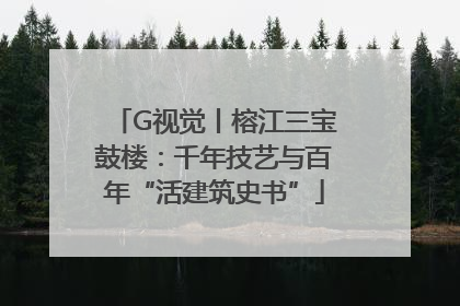 G视觉丨榕江三宝鼓楼：千年技艺与百年“活建筑史书”