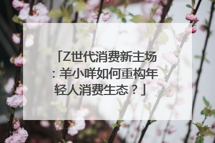 Z世代消费新主场：羊小咩如何重构年轻人消费生态？